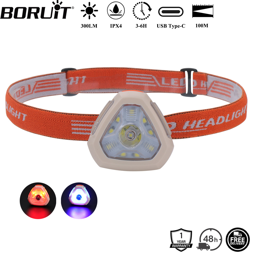 Aquatic Sports Hat - BORUiT 300LM Cap Clip Светодиодный налобный