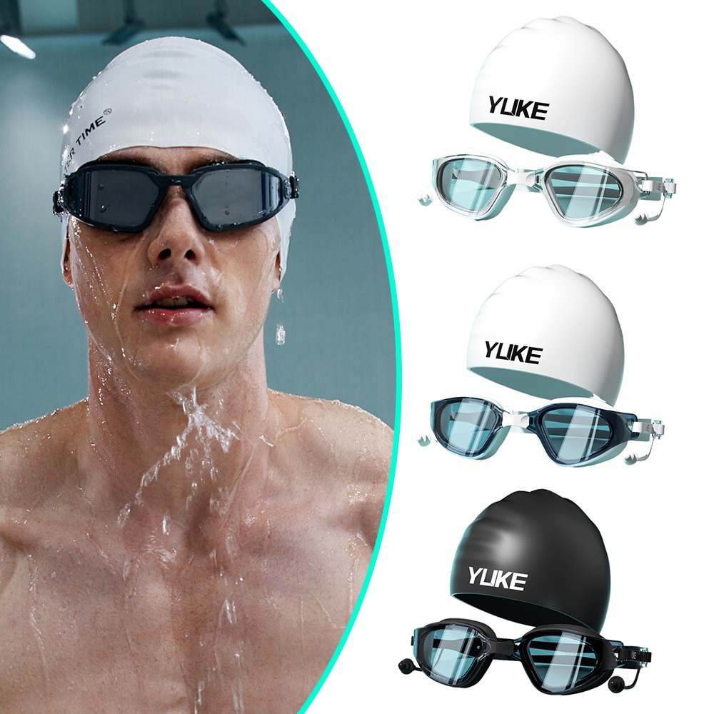 Aquatic Sports Hat - Профессиональные очки для плавания, шапочка HD,